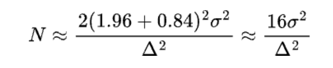 Rule of thumb equation 3
