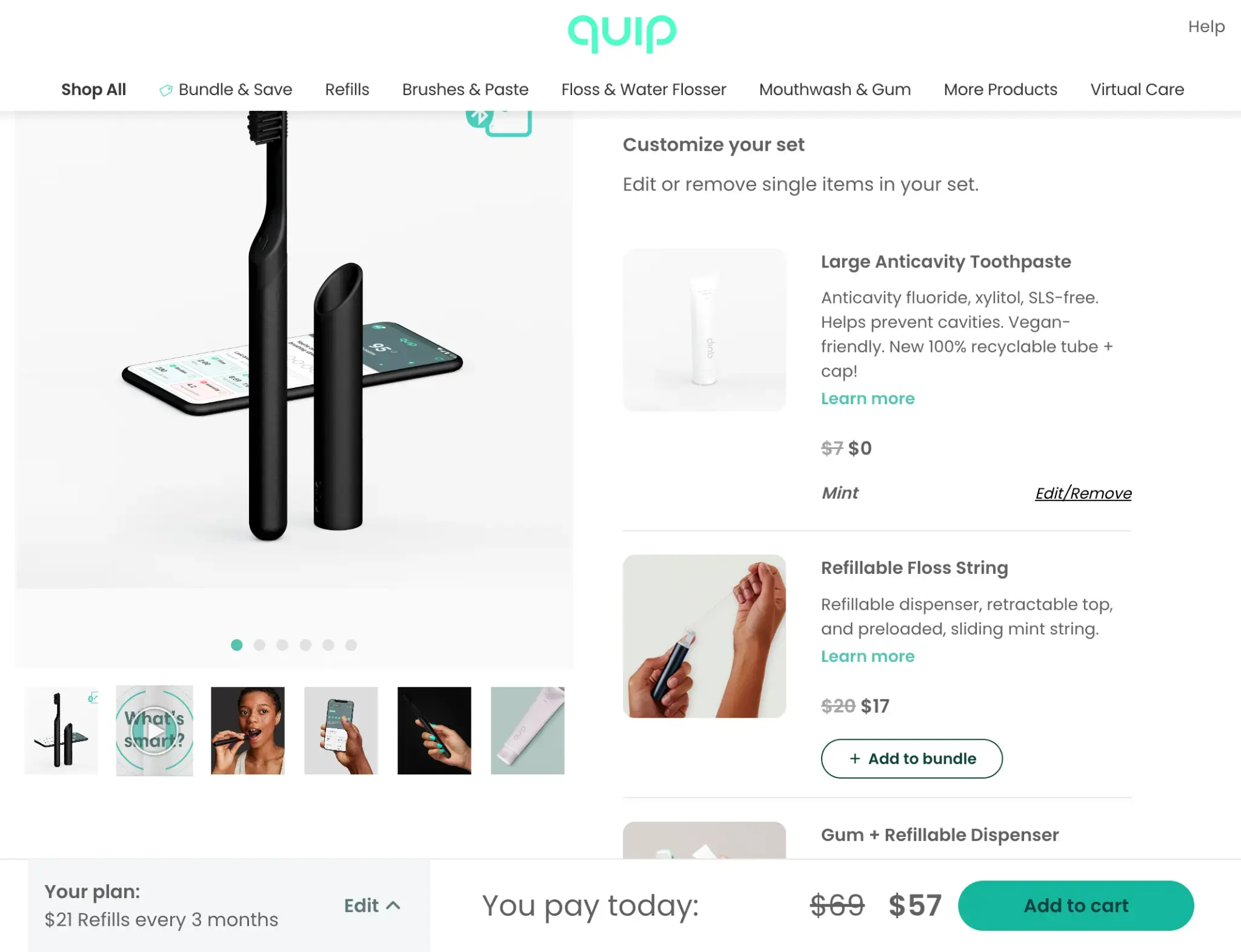 Quip product page