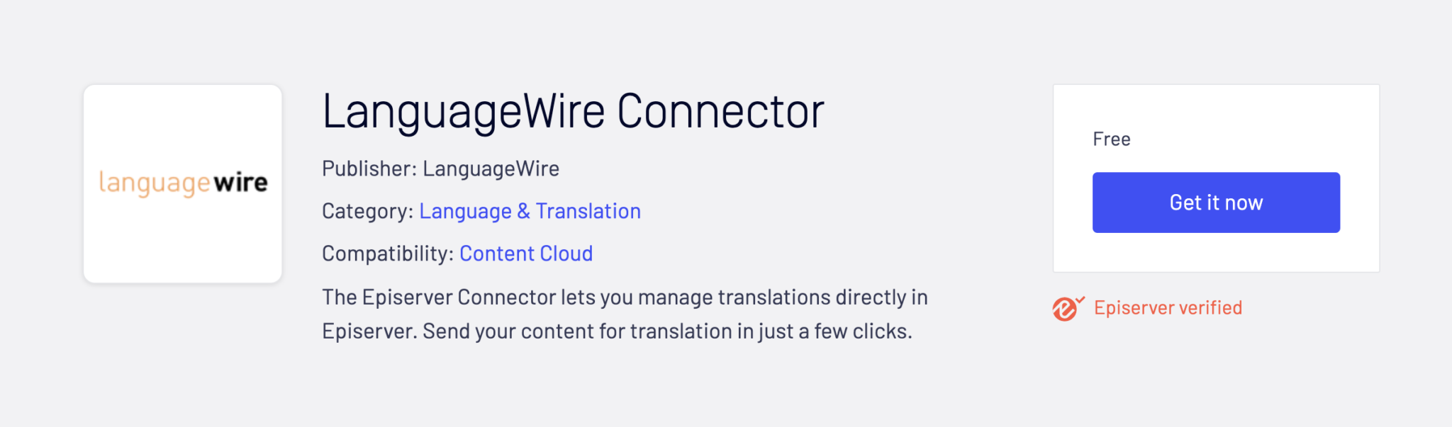 LanguageWire Connector