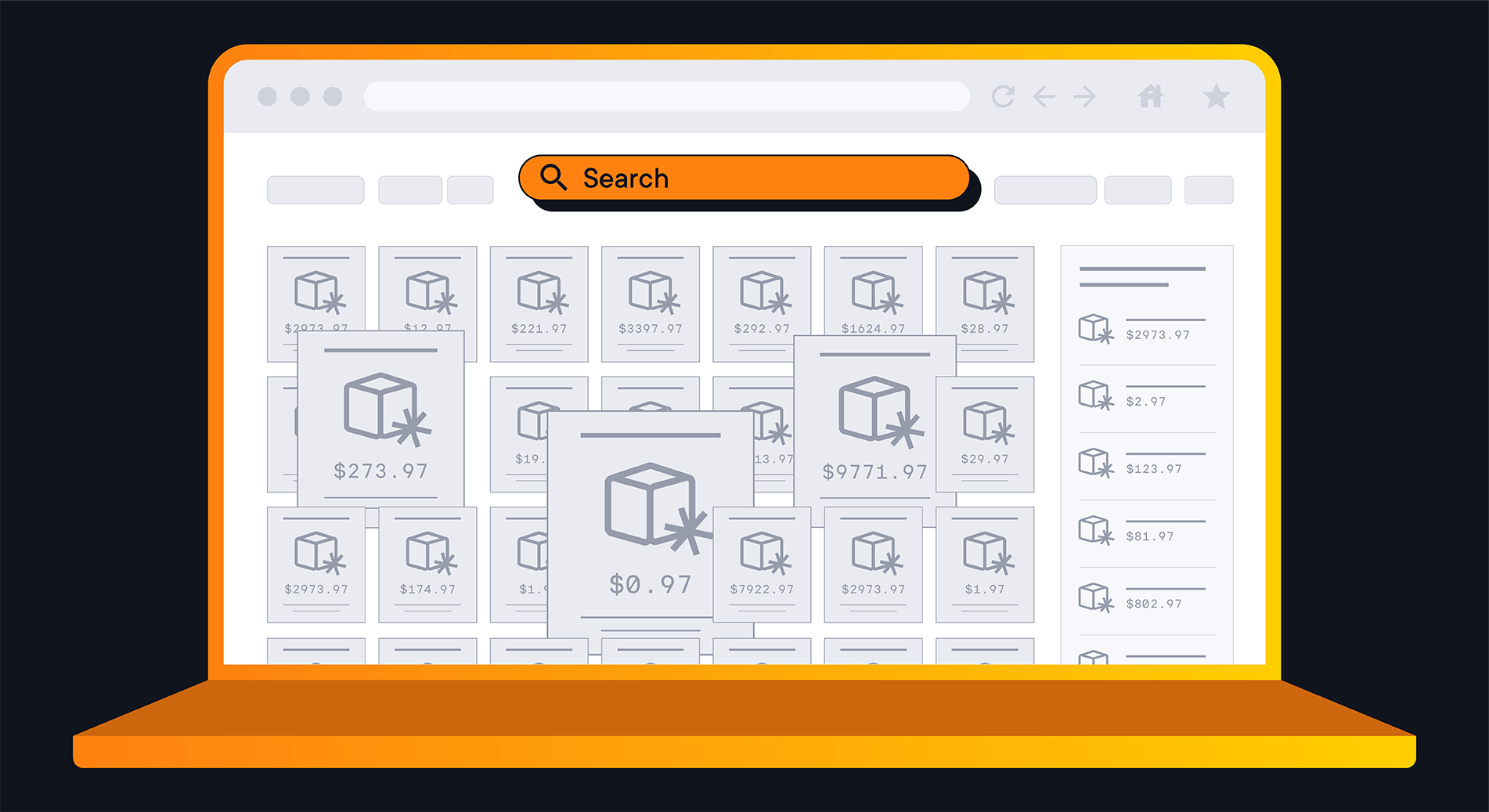 Large B2B ecommerce catalog